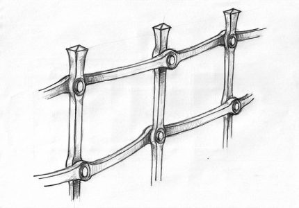 detail provedení zábradlí