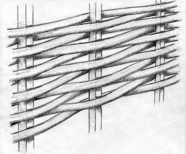 detail výplně zábradlí